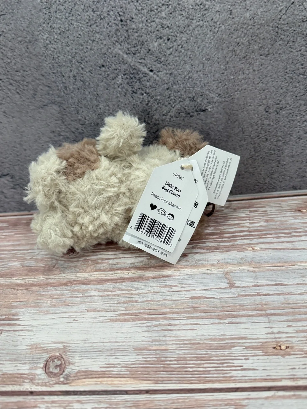 Jellycat Little Pup bag charm Keyring NWT - Picture 5 of 5